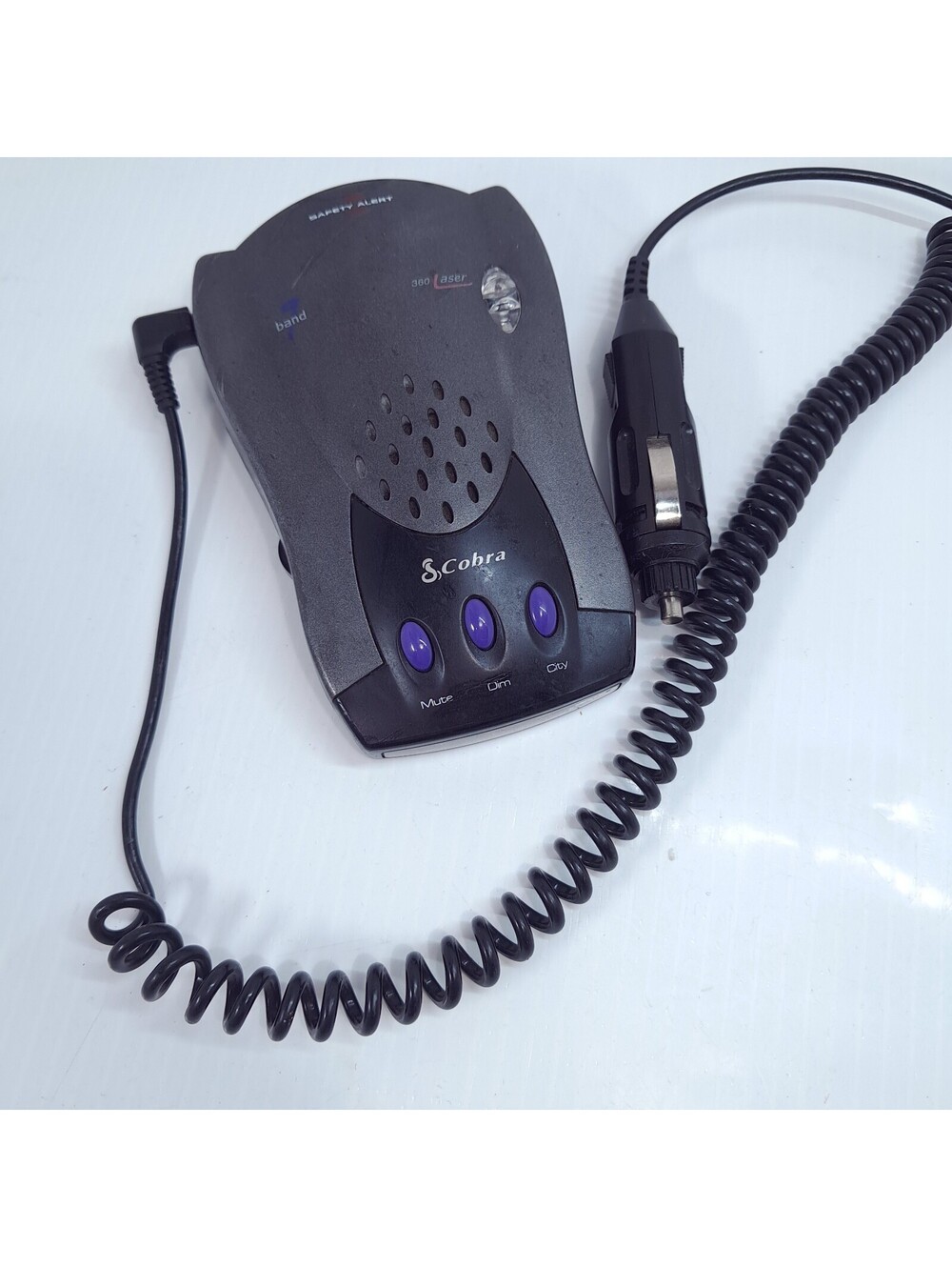 Cobra ESD-9200 Multi Band Radar Detector & Power Cord car charger adapter READ